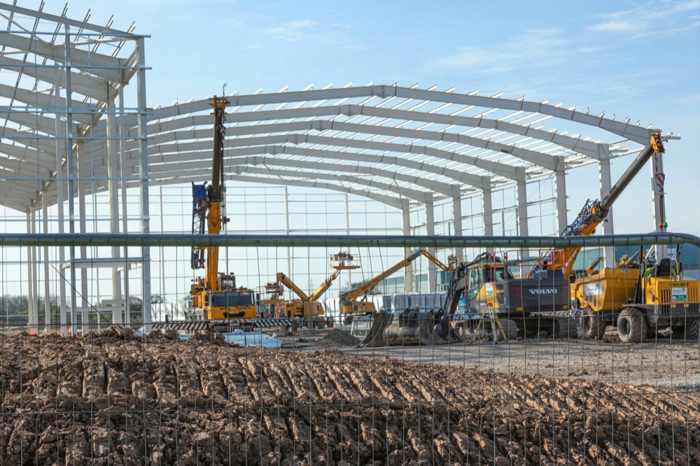 Cantiere di un nuovo capannone industriale